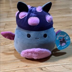 Squishmallows Franco retailer special 8in Plush - Gray, Purple and Pink